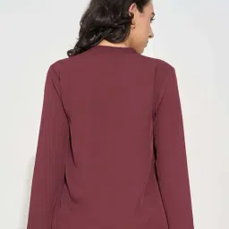 Annabelle By Pantaloons Maroon Regular Fit Top image 2