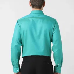 Van Heusen Green Cotton Regular Fit Shirt image 2