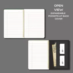 Pragya Executive B5 Single Ruled Notebook 80 GSM 160 Pages with Leatherette Hard Cover 17.6x25 cm (Pack of 3) image 4