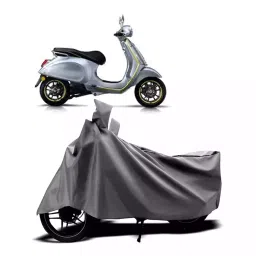 Auto Pearl Two Wheeler Cover with Bag for Piaggio Elettrica BS6, Silver-picture-32