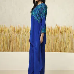 Soch Floral Embroidered Notch Neck A-Line Tunic & Palazzos image 5