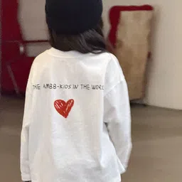 LULU & SKY Girls Typography Printed Round Neck T-shirt-picture-50