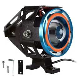 AllExtreme EXU11P2 LED Spot Lamp with Dual Ring for Car, Motorcycle & Bikes (15 W,Red & Blue,2pc)-image-5
