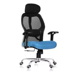 Ib basics SKU-08 Metrix Red High Back Mesh Ergonomicanomic Chair with Armrest image 1