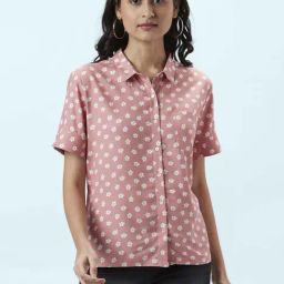 Honey by Pantaloons Pink Printed Shirt-picture-1