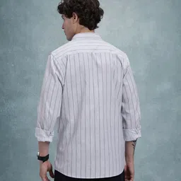 R.Code by The Roadster Life Co. Striped Classic Opaque Casual Shirt image 5
