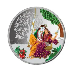 Taraash Radha Krishna 999 10gm Silver Coin-picture-23