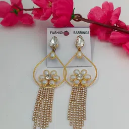 MUNMUN'S Teardrop Shaped Drop Earrings image 3