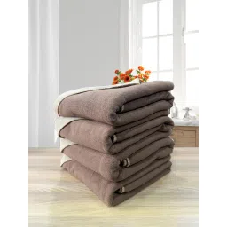 LABHAM Brown Microfiber Reversible Bath Towel image 3