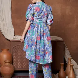 leriya fashion Women's Rayon Floral Co-Ord Set image 2
