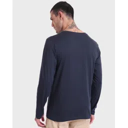 Bewakoof Men's 100% Cotton Solid Regular Fit Round Neck T-Shirt image 3