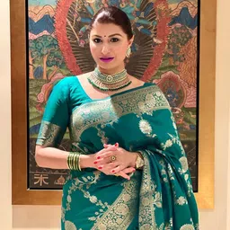 avantika fashion Women's Kanjivaram Soft Silk Banarasi Sarees With Blouse Piece image 4