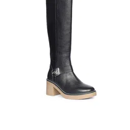 Saint G Women Leather Casual Block-Heeled Winter Boots-image-61