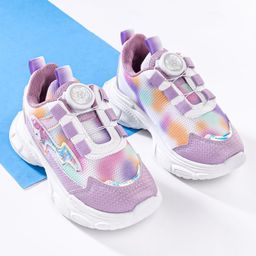 Cute Walk by Babyhug Slip On Sneaker Shoes With Lace Detailing - Purple-picture-41