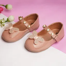 boyz n galz Stones Embellished Butterfly Applique Detailed Ballerinas - Pink-picture-14