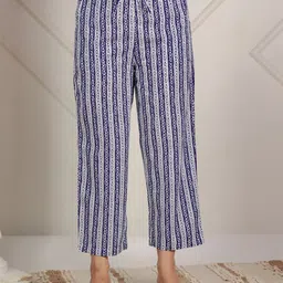 Aramya Women Striped Ethnic Palazzos-image-42