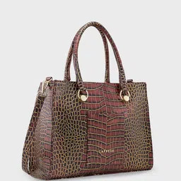 Caprese Animal Textured Structured Handheld Bag image 2