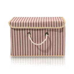 Aura Cream 5 Pieces Printed Large Foldable Cotton Drawer Organizers image 4