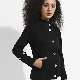 Campus Sutra Women Lightweight Biker Jacket image 3