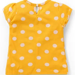 Babyhug 100% Cotton Knit Half Sleeves Top Polka Dot Pack of 3 - Multicolor image 3