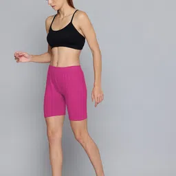 Jinfo Women Pack Of 2 Skinny Fit Cycling Sports Shorts image 2