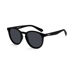 Dervin Unisex Grey Lens & Black Full Rim Polarized Round Sunglasses DRVNS1005-picture-25