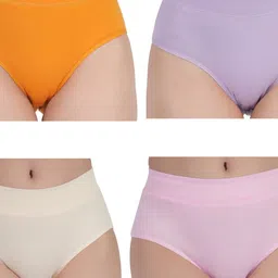 ORLIZEA Set Of 4 Cotton Blend Hipster Briefs-picture-21