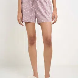 Dreamz By Pantaloons Dawn Pink Comfort Fit Printed Sleepwear Shorts-picture-18