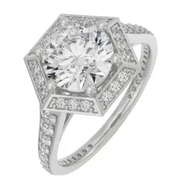 Emori 18k White Gold & Diamond Halo Zendaya Engagement Ring-picture-13