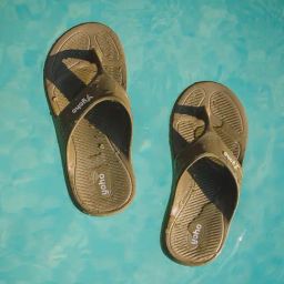 Yoho Men's Accupressure Floats Olive Flip Flops-picture-9