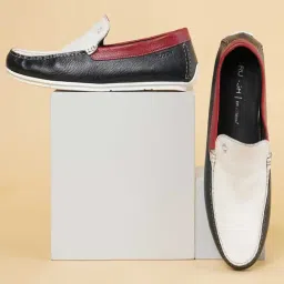 Ruosh Men's White Casual Loafers-image-41
