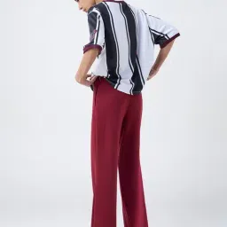 studiofit women Studiofit by Westside Black Striped Jersey T-Shirt image 2