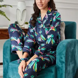 Dusk Attire Blue Blue Jay Pyjama Set image 5