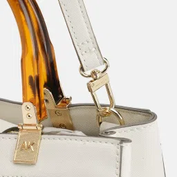 Anne Klein White Textured Handbag image 5