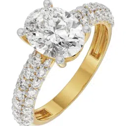 Emori 14k Yellow Gold & Diamond Oval Pave Ring-picture-31