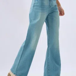 Spykar Mid Blue Regular Fit Faded Jeans image 2