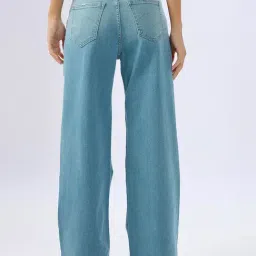 Spykar Mid Blue Regular Fit Faded Jeans image 4