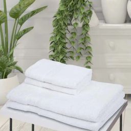 bianca LORENA [8pc] 100% Cotton Super-Soft Terry Towels -2pc Bath, 2pc Hand, 4pc Face (d`ross) solid-multi-picture-7