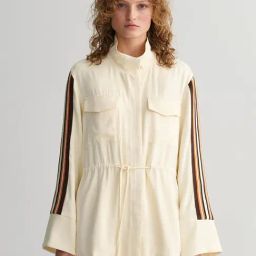 GANT Off White Striped Casual Jacket-picture-9