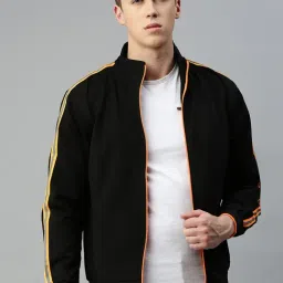 VOXATI Black Regular Fit High Neck Jacket-picture-14