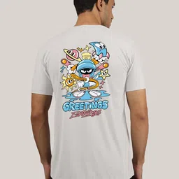 Greylongg Graphic Printed Round Neck Regular Fit T-shirt-picture-35