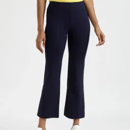 United Colors of Benetton Navy Regular Fit Elasticated Pants-picture-23