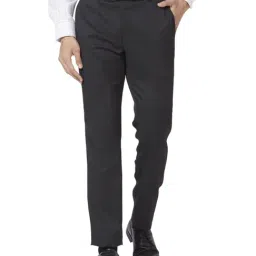 Raymond Black Slim Fit Trousers-picture-33