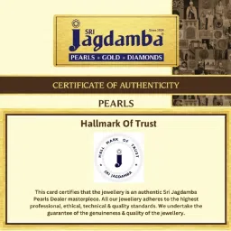 Sri Jagdamba Pearls Fancy M Alphabetic Pearl Chain Pendant for Women image 5