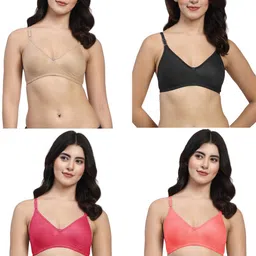 LILY Pack Of 4 Full Coverage T-shirt Bra image 2