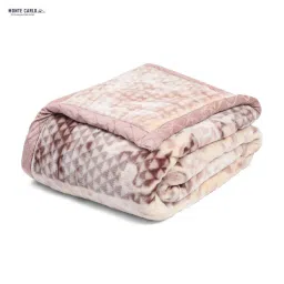 Monte Carlo Beige Polyester 600 GSM Double Bed Winter Blanket image 5