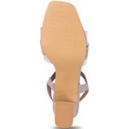 Carlton London Women's Grey Ankle Strap Sandals image 5