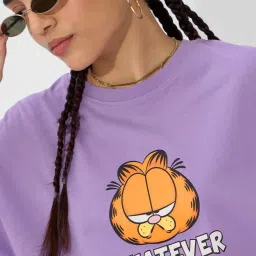 The Souled Store Purple Printed T-Shirt image 5