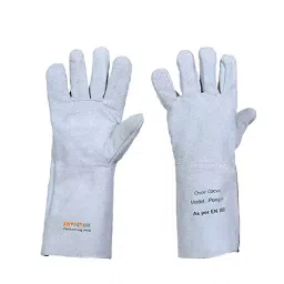 Saviour Electrical Hand Gloves Leather White Free Size, ‎EN (Pack of 1 Pair)-image-58