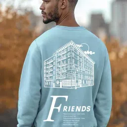 Bewakoof Green Regular Fit Graphic Print Sweatshirt-image-62